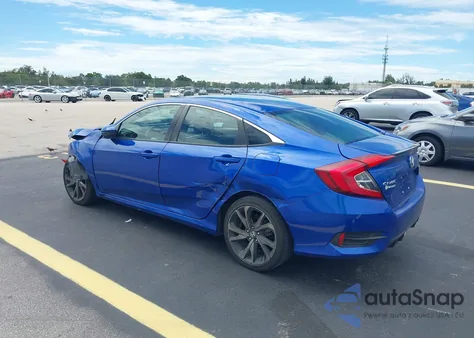 2021 Honda Civic Sport z USA, uszkodzony, nr VIN 19XFC2F80ME002631